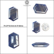 Blue Sheen Sapphire Gemstone Normal Cut : Natural Untreated Unheated Sapphire Cushion Egg Hexagon Uneven Shape Piece/Sets