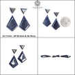 Blue Sheen Sapphire Gemstone Normal Cut : Natural Untreated Unheated Sapphire Marquise Hexagon Uneven Shape Sets