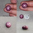 Star Ruby Gemstone Cabochon : 21cts - 60cts Natural Untreated Unheated Red 6Ray Star Ruby Oval And Round Shape