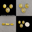 Yellow Opal Gemstone Cabochon : Natural Untreated Untreated Opal Oval Shape 3pcs Sets