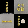 Yellow Opal Gemstone Cabochon : Natural Untreated Untreated Opal Oval Cushion & Triangle Shape 3pcs Sets