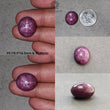 Star Ruby Gemstone Cabochon : 21cts - 60cts Natural Untreated Unheated Red 6Ray Star Ruby Oval And Round Shape