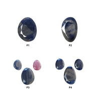Blue Sheen Sapphire Gemstone Normal Cut : Natural Untreated Unheated Sapphire Uneven Egg Shape