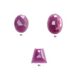 बैंगनी गुलाबी नीलम रत्न सामान्य चेकर और हथौड़ा कट: प्राकृतिक अनुपचारित बिना गर्म किया हुआ नीलम अंडाकार असमान आकार