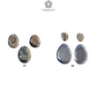 Chocolate & Blue Silver Sheen Sapphire Gemstone Normal Cut : Natural Untreated Golden Brown Sapphire Egg Shape 3pcs, 4pcs Set