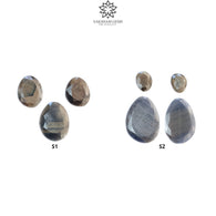 Chocolate & Blue Silver Sheen Sapphire Gemstone Normal Cut : Natural Untreated Golden Brown Sapphire Egg Shape 3pcs, 4pcs Set