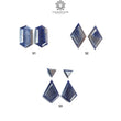 Blue Sheen Sapphire Gemstone Normal Cut : Natural Untreated Unheated Sapphire Marquise Hexagon Uneven Shape Sets