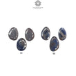 Blue Sheen Sapphire Gemstone Normal Cut : Natural Untreated Unheated Sapphire Uneven Egg Shape 3pcs Sets
