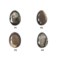 Golden Brown Chocolate Sapphire Gemstone Normal Cut : Natural Untreated Sheen Sapphire Egg Shape