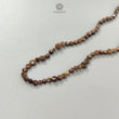 Golden Brown Chocolate Sapphire Loose Beads: 70.00cts Natural Untreated Sapphire Cabochon Round Plain Beads 4mm - 6mm 20"