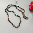 Golden Brown Chocolate Sapphire Loose Beads: 70.00cts Natural Untreated Sapphire Cabochon Round Plain Beads 4mm - 6mm 20"