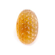 Citrine Gemstone Carving: 38.30cts Natural Untreated Unheated Yellow Citrine Hand Carved Oval Shape 27*17mm 1pc For Jewelry