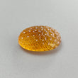 Citrine Gemstone Carving: 38.30cts Natural Untreated Unheated Yellow Citrine Hand Carved Oval Shape 27*17mm 1pc For Jewelry