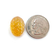 Citrine Gemstone Carving: Natural Untreated Unheated Yellow Citrine Hand Carved Oval Shape 1pc For Jewelry