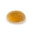 Citrine Gemstone Carving: Natural Untreated Unheated Yellow Citrine Hand Carved Oval Shape 1pc For Jewelry