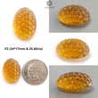 Citrine Gemstone Carving: Natural Untreated Unheated Yellow Citrine Hand Carved Oval Shape 1pc For Jewelry