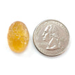 Citrine Gemstone Carving: Natural Untreated Unheated Yellow Citrine Gemstone Hand Carved Oval Shape 1pc For Jewelry