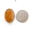 Citrine & Amethyst Quartz Gemstone Carving: Natural Untreated Unheated Yellow Citrine Purple Amethyst Hand Carved Oval Shape 1pc For Jewelry