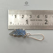 Blue Labradorite Silver Earrings: 5.58gms Natural Untreated Labradorite Angel Wings Carving Prong Set Drop Dangle Hook Earring 1.75"