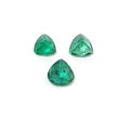 Emerald Gemstone Fancy Cut : 1.07cts Natural Untreated Unheated Green Emerald Heart Shape 4.8mm - 5.2mm 3pcs Set