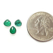 Emerald Gemstone Fancy Cut : 1.45cts Natural Untreated Unheated Green Emerald Heart Shape 5.5mm - 6mm 3pcs Set