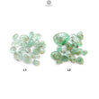 Emerald Gemstone Cabochon: Natural Untreated Unheated Emerald Fancy Shape 16pcs, 19pcs Lot for Jewelry May Birthstone