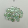 Emerald Gemstone Cabochon: Natural Untreated Unheated Emerald Fancy Shape 16pcs, 19pcs Lot for Jewelry May Birthstone