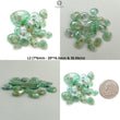 Emerald Gemstone Cabochon: Natural Untreated Unheated Emerald Fancy Shape 16pcs, 19pcs Lot for Jewelry May Birthstone