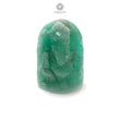 Emerald Gemstone Carving: 31.90cts Natural Untreated Unheated Green Emerald Lord Ganesha Idol Shape 23*16mm