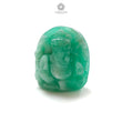 Emerald Gemstone Carving: 44.10cts Natural Untreated Unheated Green Emerald Gemstone May Birthstone Lord Ganesha Idol Shape 24*21mm