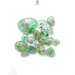 Emerald Gemstone Cabochon: Natural Untreated Unheated Emerald Fancy Shape 16pcs, 19pcs Lot for Jewelry May Birthstone