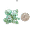 Emerald Gemstone Cabochon: Natural Untreated Unheated Emerald Fancy Shape 16pcs, 19pcs Lot for Jewelry May Birthstone