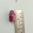 Ruby Gemstone Sculpture Figurine: 85.50cts Natural Untreated Ruby Elephant Carving 29*21mm July Birthstone