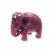 Ruby Gemstone Sculpture Figurine: 85.50cts Natural Untreated Ruby Elephant Carving 29*21mm July Birthstone