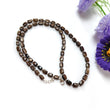 Golden Brown Chocolate Sapphire Gemstone Beads Necklace : 18.31gms 925 Sterling Silver Natural Plain Cushion Sapphire 5*4mm - 6*5mm 19"