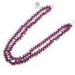 Ruby Beads Necklace: 307.80cts Natural Untreated Ruby Gemstone Plain 925 Sterling Silver Oval Shape 16"-18" Necklace