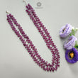 Ruby Beads Necklace: 307.80cts Natural Untreated Ruby Gemstone Plain 925 Sterling Silver Oval Shape 16"-18" Necklace