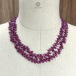 Ruby Beads Necklace : 391.90cts Natural Untreated Ruby Gemstone Plain 925 Sterling Silver Oval Shape 20"-21" Necklace