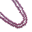 Ruby Beads Necklace : 391.90cts Natural Untreated Ruby Gemstone Plain 925 Sterling Silver Oval Shape 20"-21" Necklace