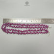 Purple Sheen Ruby Beads Necklace : 327.00cts Natural Untreated Ruby Gemstone Plain 925 Sterling Silver Oval Shape 18"-19" Necklace