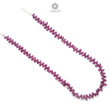 Ruby Beads Necklace : 191.20cts Natural Untreated Ruby Gemstone Plain 925 Sterling Silver Oval Shape 20" Necklace