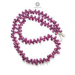 Ruby Beads Necklace : 191.20cts Natural Untreated Ruby Gemstone Plain 925 Sterling Silver Oval Shape 20" Necklace