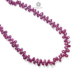 Ruby Beads Necklace : 191.20cts Natural Untreated Ruby Gemstone Plain 925 Sterling Silver Oval Shape 20" Necklace