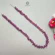 Ruby Beads Necklace : 191.20cts Natural Untreated Ruby Gemstone Plain 925 Sterling Silver Oval Shape 20" Necklace