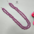 Ruby Beads Necklace : 345.40cts Natural Untreated Ruby Gemstone Plain 925 Sterling Silver Oval Shape 19" - 21" Necklace