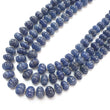 Blue Sapphire Melon Pumpkin Beads Necklace : 1209.40cts 925 Sterling Silver Natural Sapphire Hand Carved Melon Beads 7mm - 12mm 16"- 20"