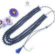 Blue Sapphire Melon Pumpkin Beads Necklace : 1209.40cts 925 Sterling Silver Natural Sapphire Hand Carved Melon Beads 7mm - 12mm 16"- 20"