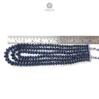 Blue Sapphire Melon Pumpkin Beads Necklace : 1209.40cts 925 Sterling Silver Natural Sapphire Hand Carved Melon Beads 7mm - 12mm 16"- 20"