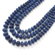 Blue Sapphire Melon Pumpkin Beads Necklace : 1298.80cts 925 Sterling Silver Natural Sapphire Hand Carved Melon Beads 7mm - 12mm 18"- 22"