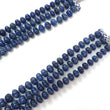 Blue Sapphire Melon Pumpkin Beads Necklace : 1298.80cts 925 Sterling Silver Natural Sapphire Hand Carved Melon Beads 7mm - 12mm 18"- 22"